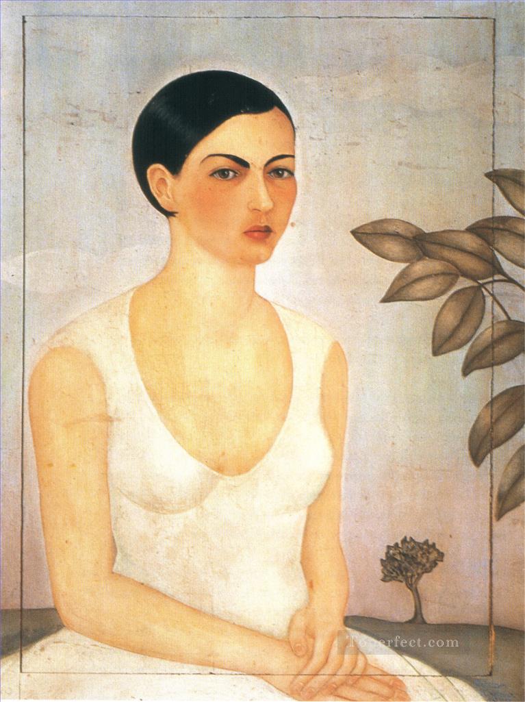 Portrait of Cristina My Sister feminism Frida Kahlo Oil Paintings